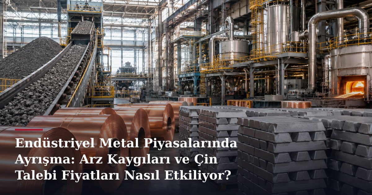 Endüstriyel Metal Piyasalarında Ayrışma: Arz Kaygıları ve Çin Talebi Fiyatları Nasıl Etkiliyor?