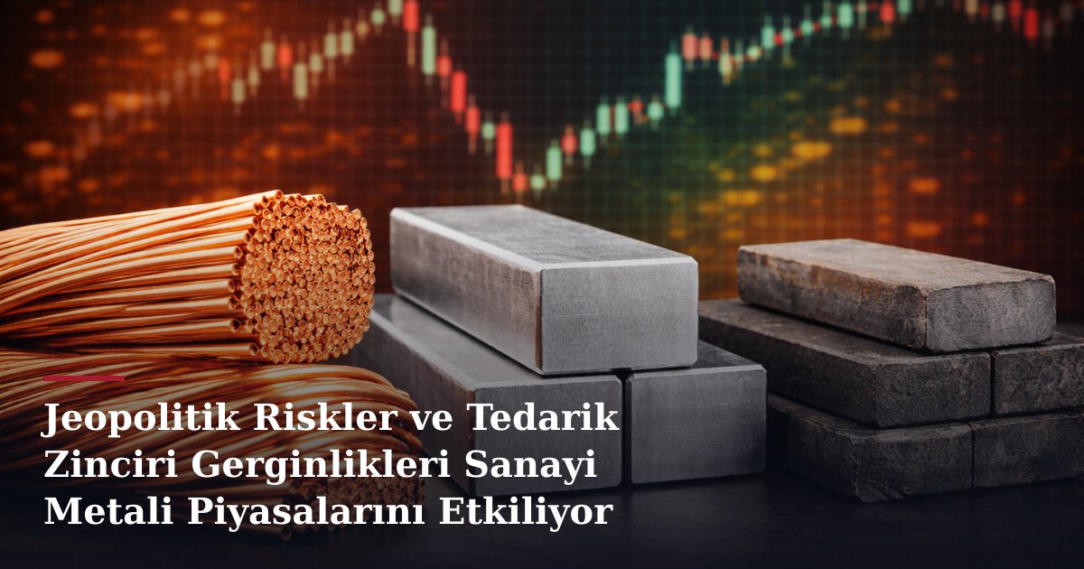 Jeopolitik Riskler ve Tedarik Zinciri Gerginlikleri Sanayi Metali Piyasalarını Etkiliyor