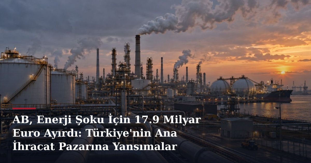 AB, Enerji Şoku İçin 17.9 Milyar Euro Ayırdı: Türkiye'nin Ana İhracat Pazarına Yansımalar