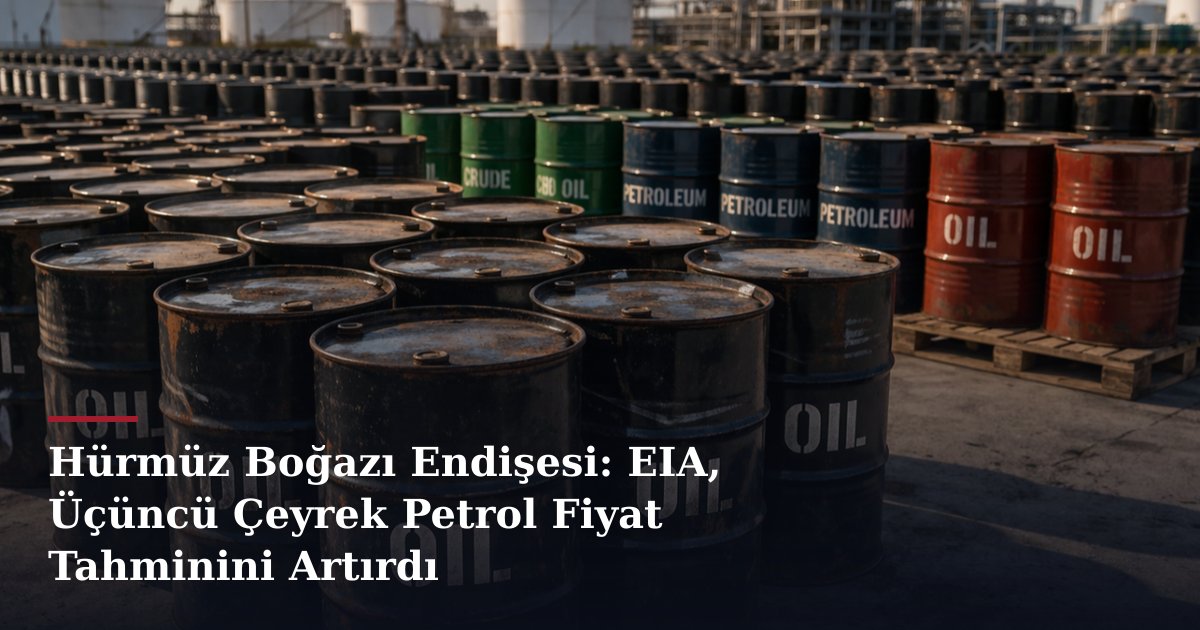 Hürmüz Boğazı Endişesi: EIA, Üçüncü Çeyrek Petrol Fiyat Tahminini Artırdı