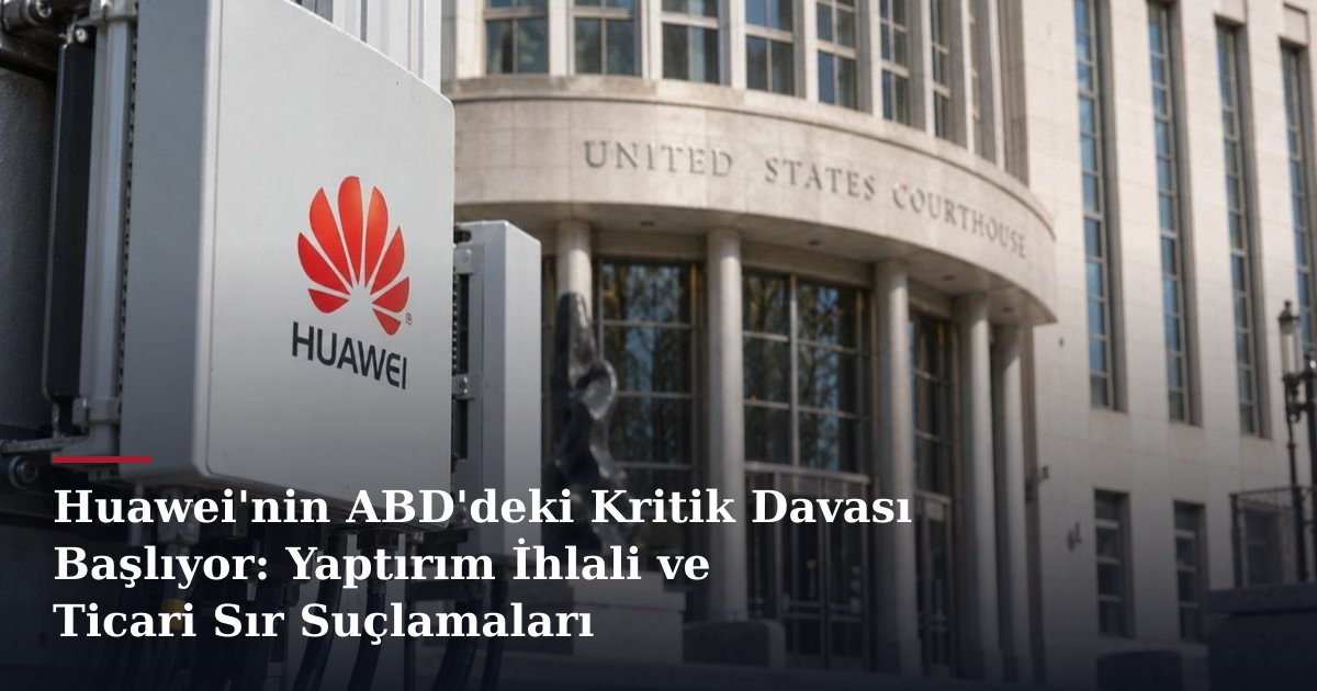 Huawei'nin ABD'deki Kritik Davası Başlıyor: Yaptırım İhlali ve Ticari Sır Suçlamaları