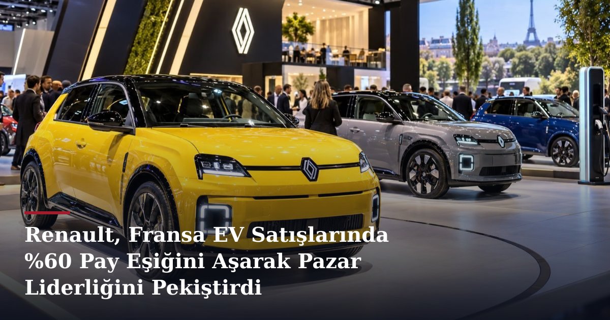 Renault, Fransa EV Satışlarında %60 Pay Eşiğini Aşarak Pazar Liderliğini Pekiştirdi