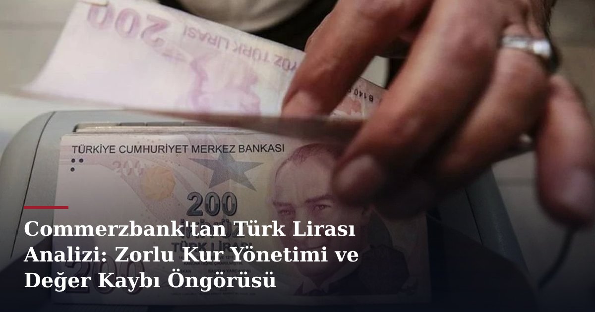 Commerzbank'tan Türk Lirası Analizi: Zorlu Kur Yönetimi ve Değer Kaybı Öngörüsü