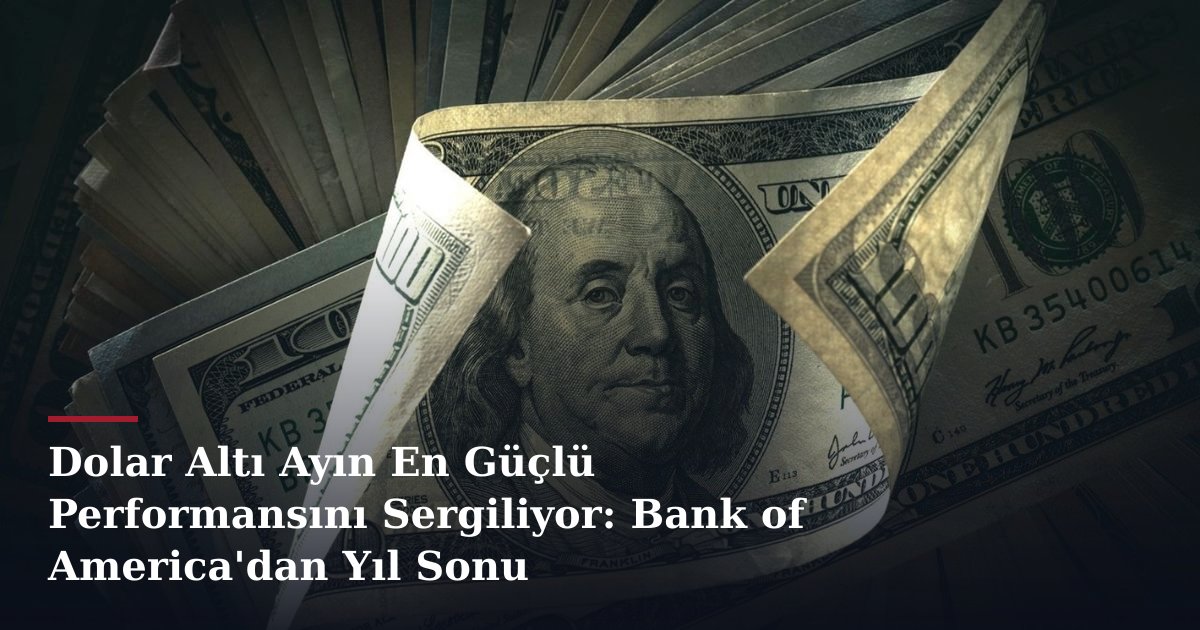 Dolar Altı Ayın En Güçlü Performansını Sergiliyor: Bank of America'dan Yıl Sonu Değerlendirmesi