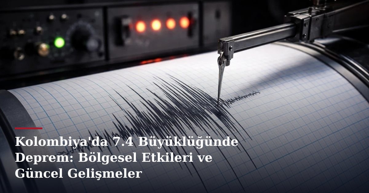 Kolombiya'da 7.4 Büyüklüğünde Deprem: Bölgesel Etkileri ve Güncel Gelişmeler
