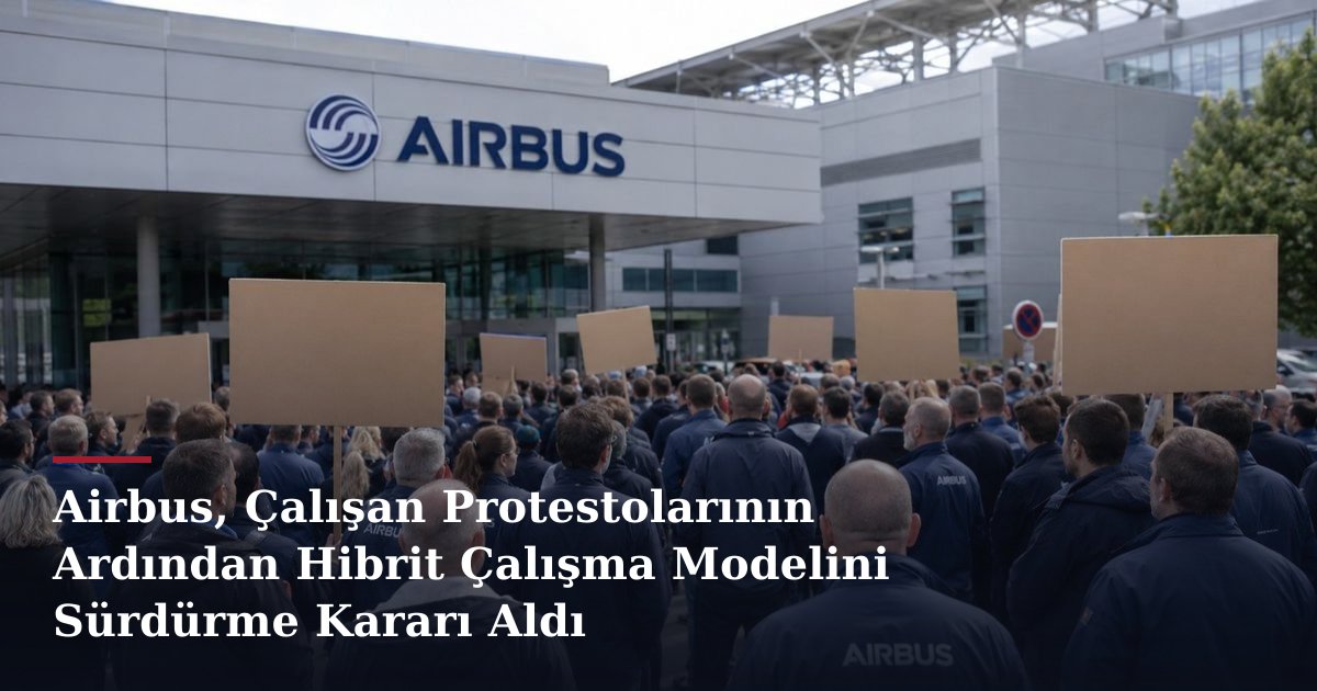 Airbus, Çalışan Protestolarının Ardından Hibrit Çalışma Modelini Sürdürme Kararı Aldı