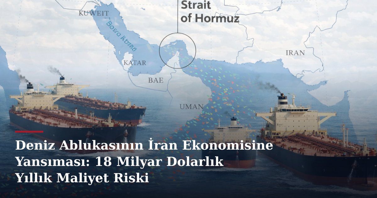 Deniz Ablukasının İran Ekonomisine Yansıması: 18 Milyar Dolarlık Yıllık Maliyet Riski