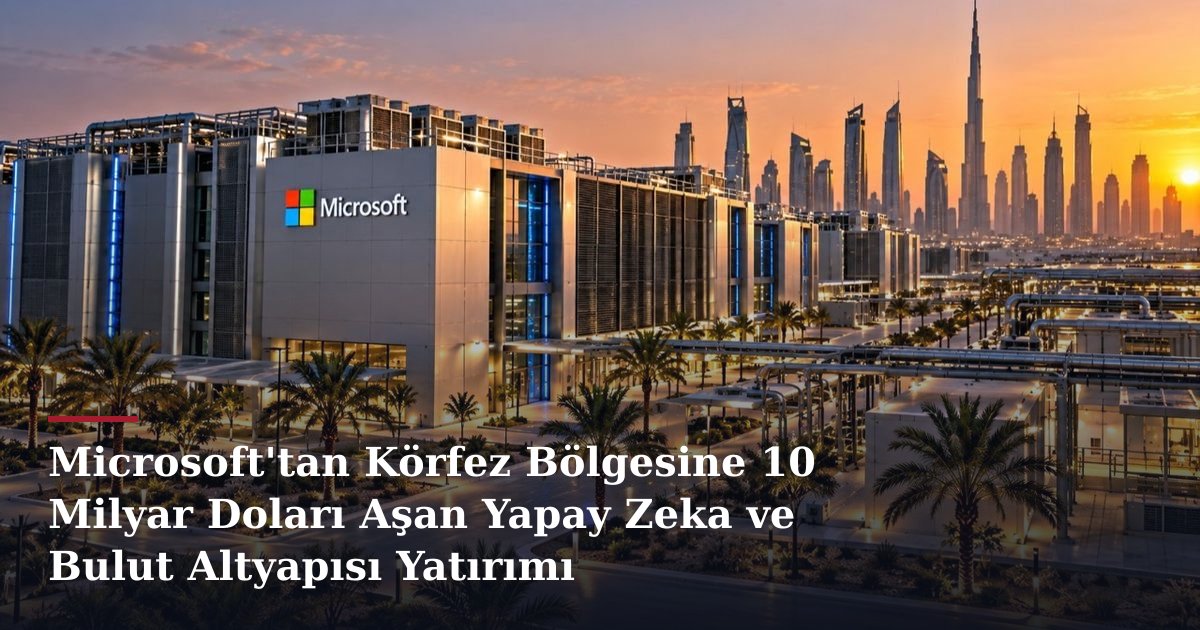Microsoft'tan Körfez Bölgesine 10 Milyar Doları Aşan Yapay Zeka ve Bulut Altyapısı Yatırımı