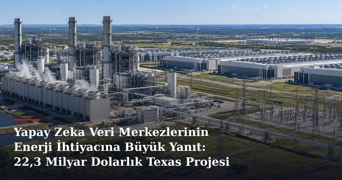 Yapay Zeka Veri Merkezlerinin Enerji İhtiyacına Büyük Yanıt: 22,3 Milyar Dolarlık Texas Projesi