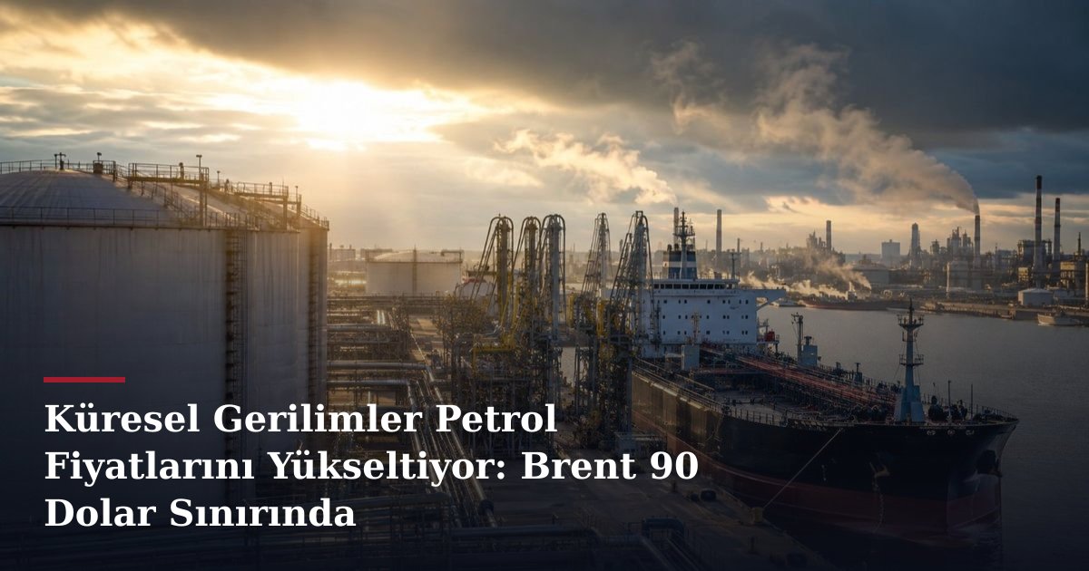 Küresel Gerilimler Petrol Fiyatlarını Yükseltiyor: Brent 90 Dolar Sınırında
