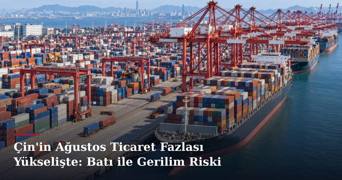 Çin'in Ağustos Ticaret Fazlası Yükselişte: Batı ile Gerilim Riski