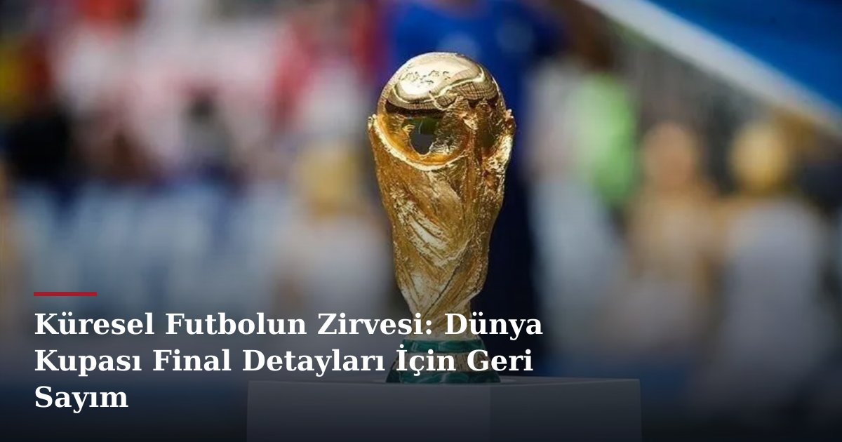 Küresel Futbolun Zirvesi: Dünya Kupası Final Detayları İçin Geri Sayım