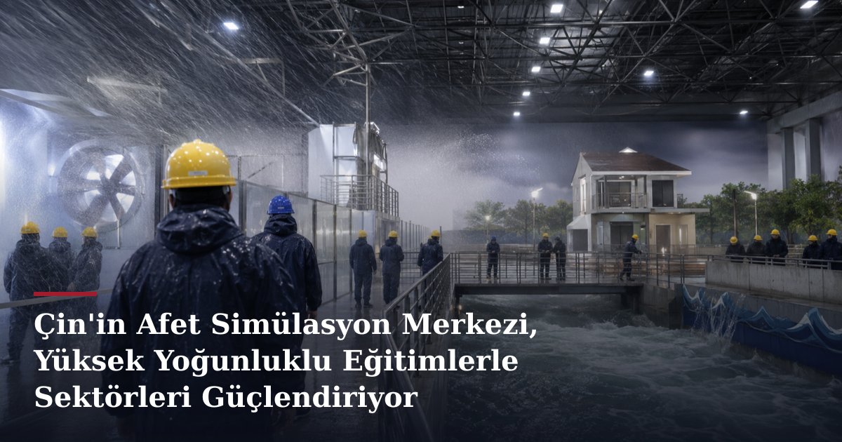 Çin'in Afet Simülasyon Merkezi, Yüksek Yoğunluklu Eğitimlerle Sektörleri Güçlendiriyor