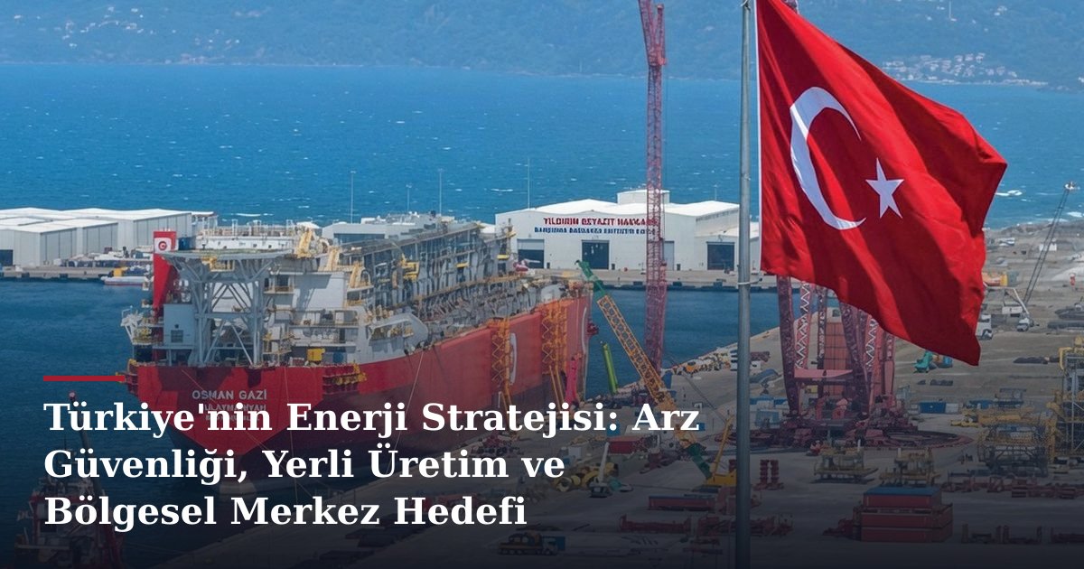 Türkiye'nin Enerji Stratejisi: Arz Güvenliği, Yerli Üretim ve Bölgesel Merkez Hedefi