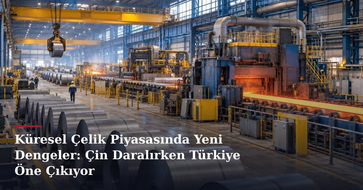 Küresel Çelik Piyasasında Yeni Dengeler: Çin Daralırken Türkiye Öne Çıkıyor