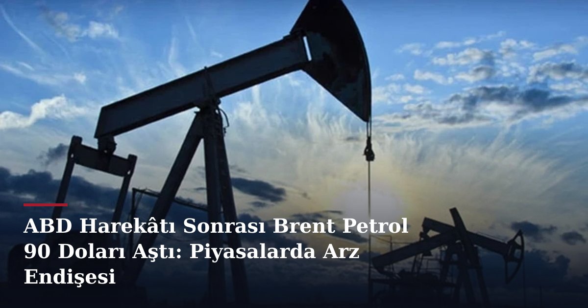 ABD Harekâtı Sonrası Brent Petrol 90 Doları Aştı: Piyasalarda Arz Endişesi