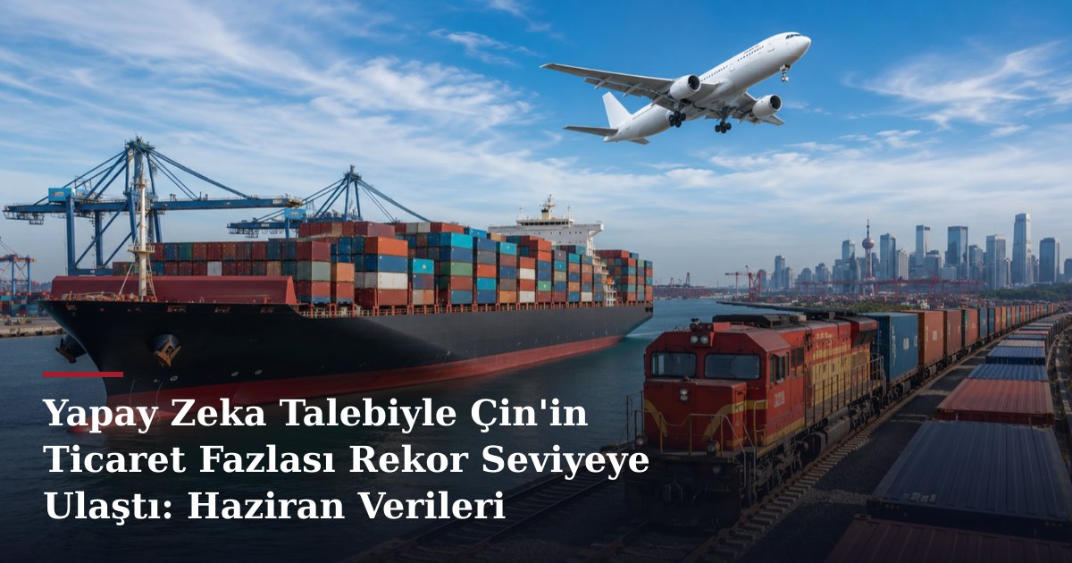Yapay Zeka Talebiyle Çin'in Ticaret Fazlası Rekor Seviyeye Ulaştı: Haziran Verileri