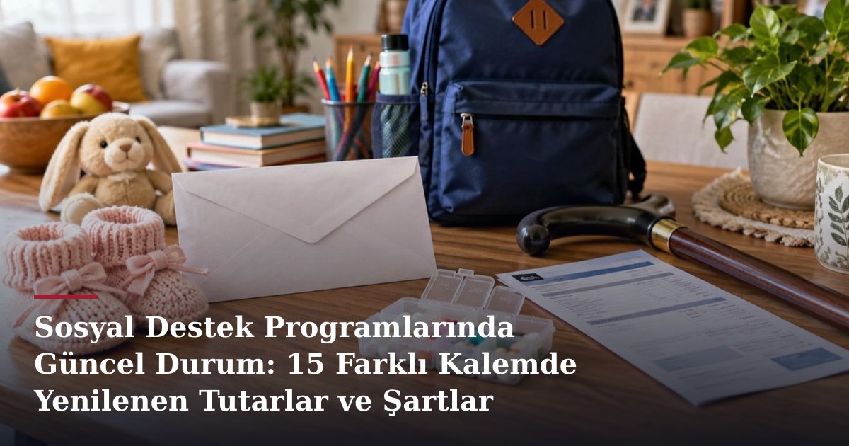 Sosyal Destek Programlarında Güncel Durum: 15 Farklı Kalemde Yenilenen Tutarlar ve Şartlar
