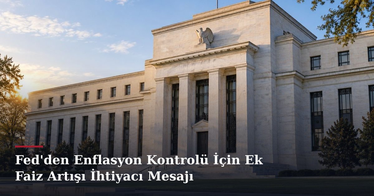 Fed'den Enflasyon Kontrolü İçin Ek Faiz Artışı İhtiyacı Mesajı