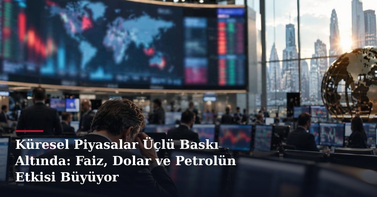 Küresel Piyasalar Üçlü Baskı Altında: Faiz, Dolar ve Petrolün Etkisi Büyüyor
