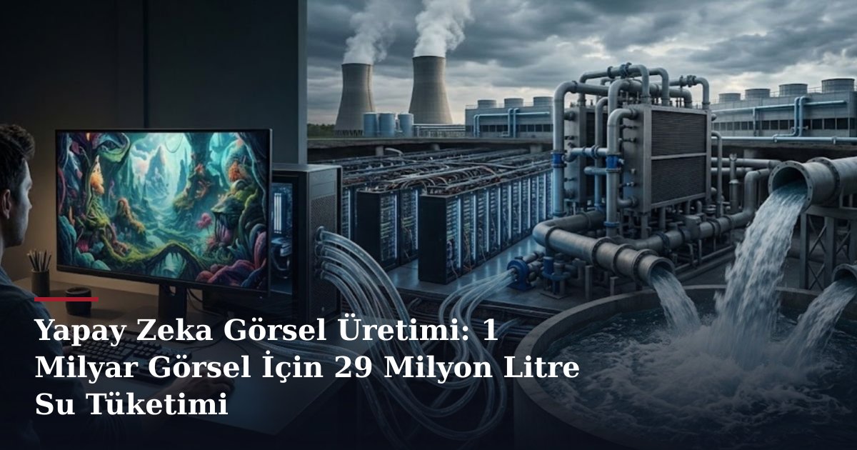 Yapay Zeka Görsel Üretimi: 1 Milyar Görsel İçin 29 Milyon Litre Su Tüketimi