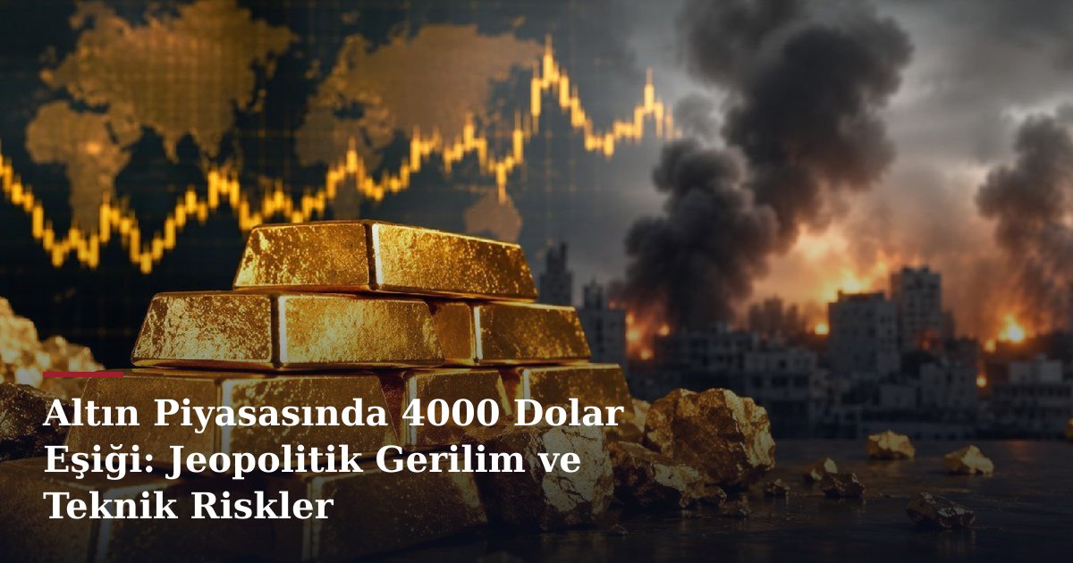 Altın Piyasasında 4000 Dolar Eşiği: Jeopolitik Gerilim ve Teknik Riskler