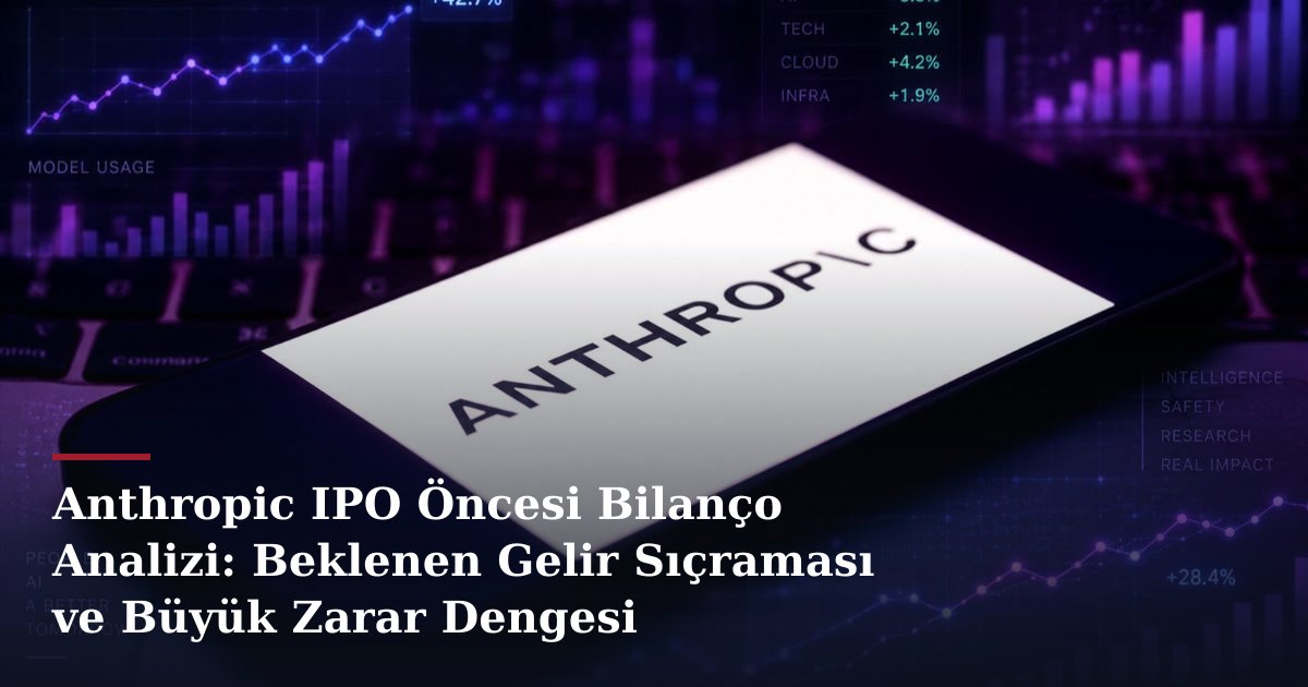 Anthropic IPO Öncesi Bilanço Analizi: Beklenen Gelir Sıçraması ve Büyük Zarar Dengesi