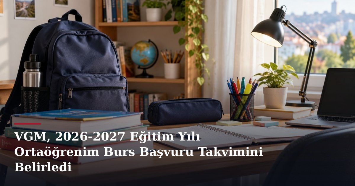 VGM, 2026-2027 Eğitim Yılı Ortaöğrenim Burs Başvuru Takvimini Belirledi