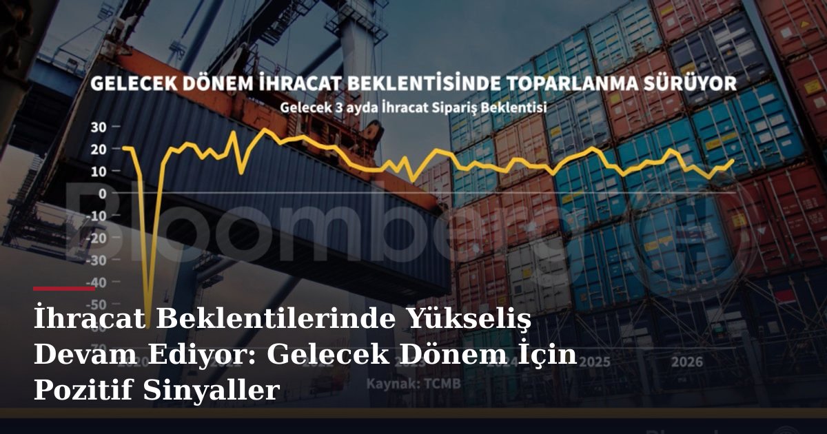 İhracat Beklentilerinde Yükseliş Devam Ediyor: Gelecek Dönem İçin Pozitif Sinyaller