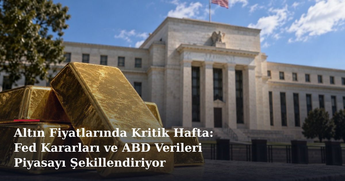 Altın Fiyatlarında Kritik Hafta: Fed Kararları ve ABD Verileri Piyasayı Şekillendiriyor