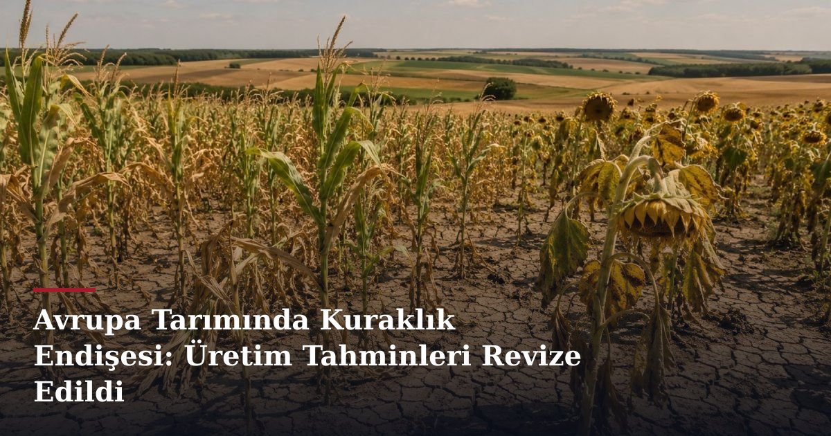 Avrupa Tarımında Kuraklık Endişesi: Üretim Tahminleri Revize Edildi