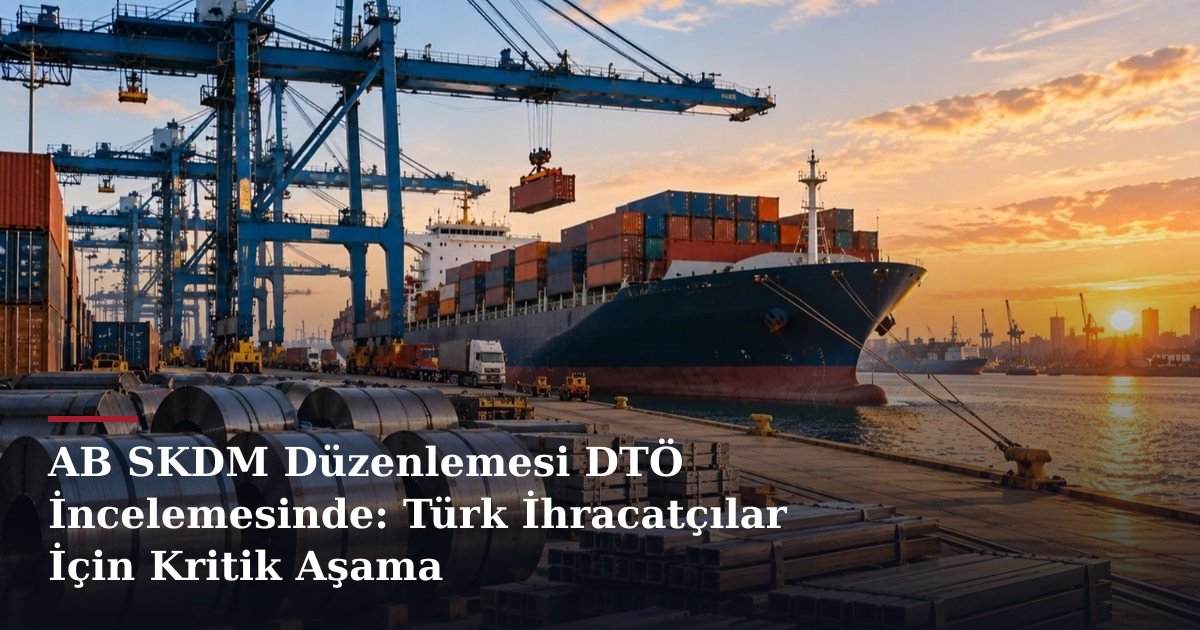 AB SKDM Düzenlemesi DTÖ İncelemesinde: Türk İhracatçılar İçin Kritik Aşama
