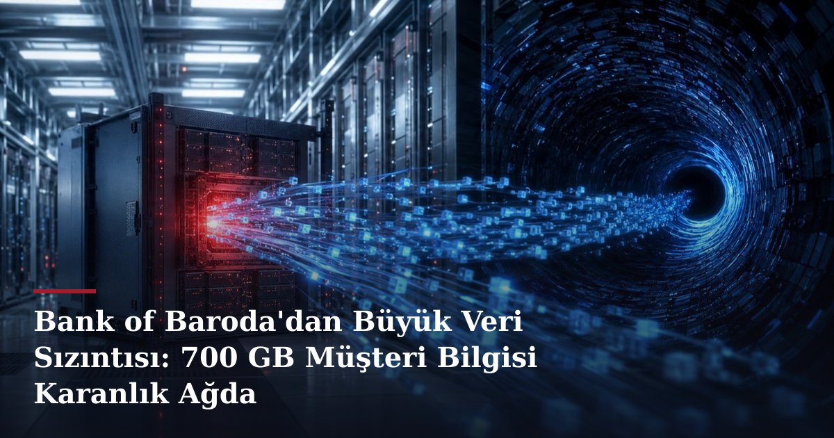 Bank of Baroda'dan Büyük Veri Sızıntısı: 700 GB Müşteri Bilgisi Karanlık Ağda
