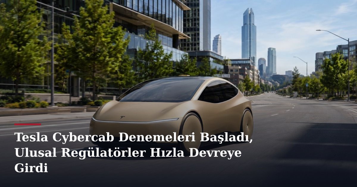 Tesla Cybercab Denemeleri Başladı, Ulusal Regülatörler Hızla Devreye Girdi