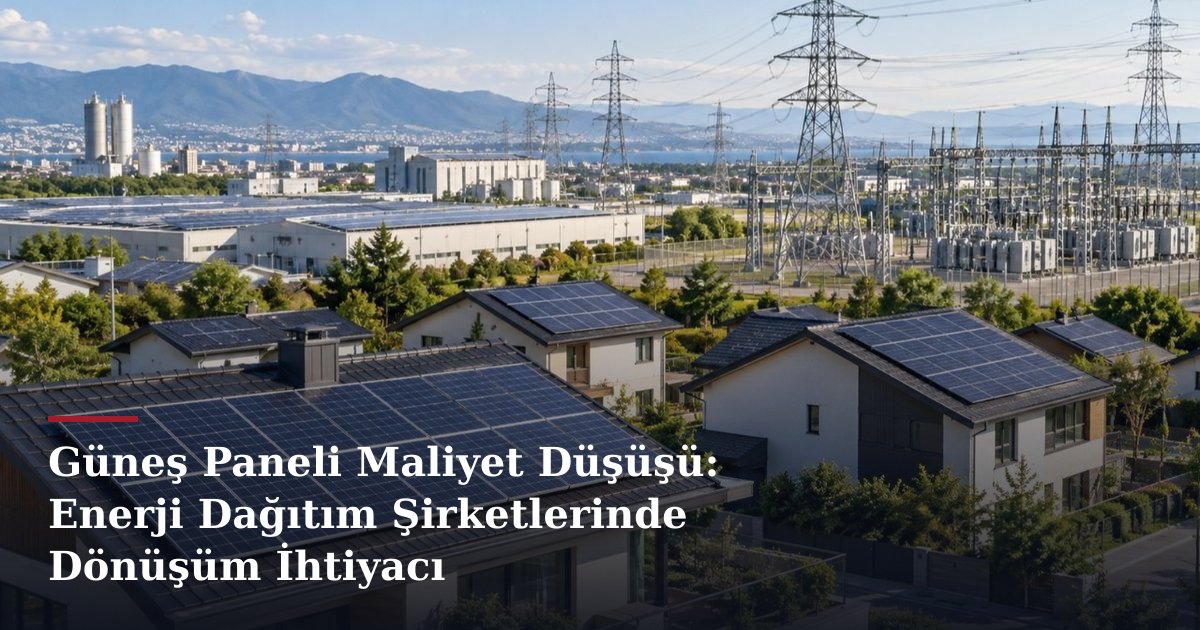 Güneş Paneli Maliyet Düşüşü: Enerji Dağıtım Şirketlerinde Dönüşüm İhtiyacı