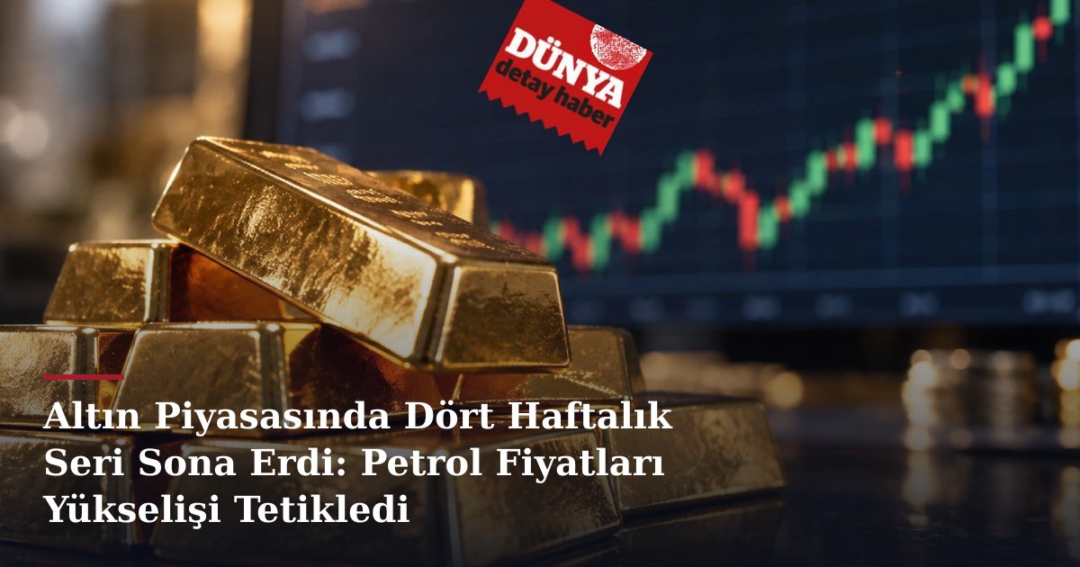 Altın Piyasasında Dört Haftalık Seri Sona Erdi: Petrol Fiyatları Yükselişi Tetikledi