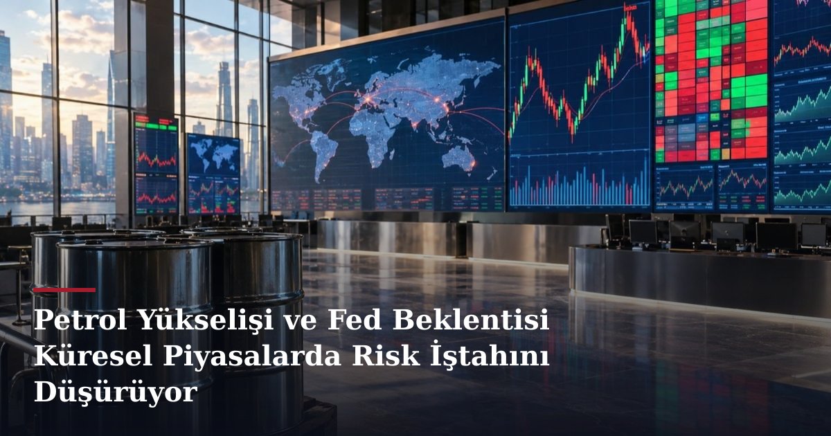 Petrol Yükselişi ve Fed Beklentisi Küresel Piyasalarda Risk İştahını Düşürüyor