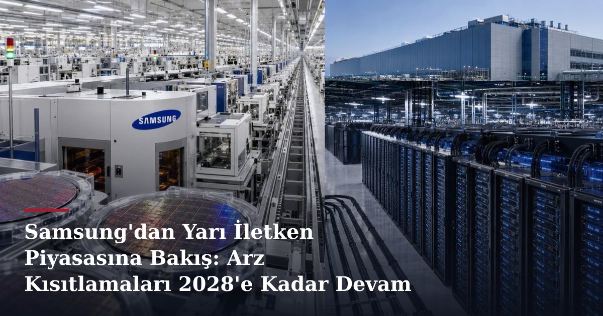 Samsung'dan Yarı İletken Piyasasına Bakış: Arz Kısıtlamaları 2028'e Kadar Devam Edecek