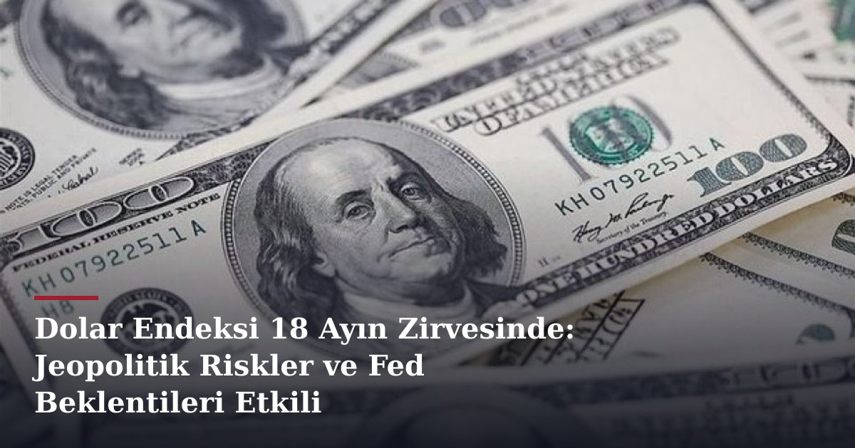 Dolar Endeksi 18 Ayın Zirvesinde: Jeopolitik Riskler ve Fed Beklentileri Etkili
