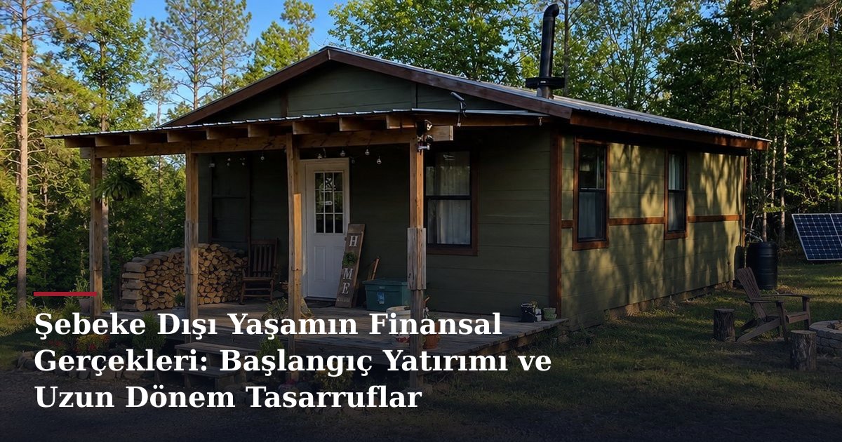 Şebeke Dışı Yaşamın Finansal Gerçekleri: Başlangıç Yatırımı ve Uzun Dönem Tasarruflar