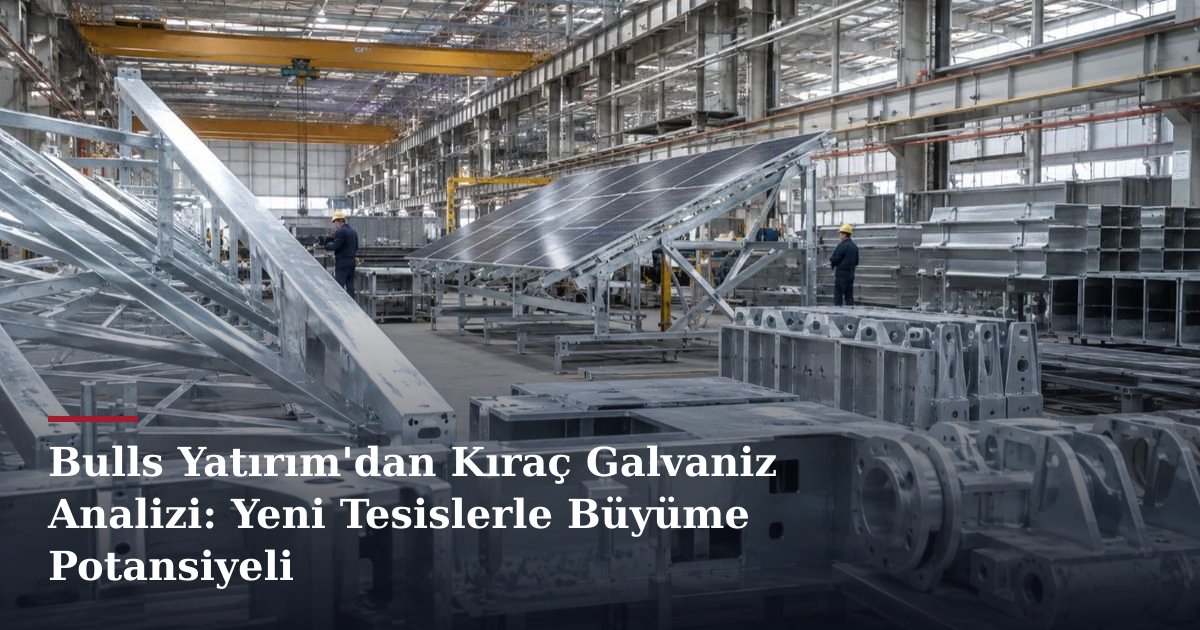 Bulls Yatırım'dan Kıraç Galvaniz Analizi: Yeni Tesislerle Büyüme Potansiyeli