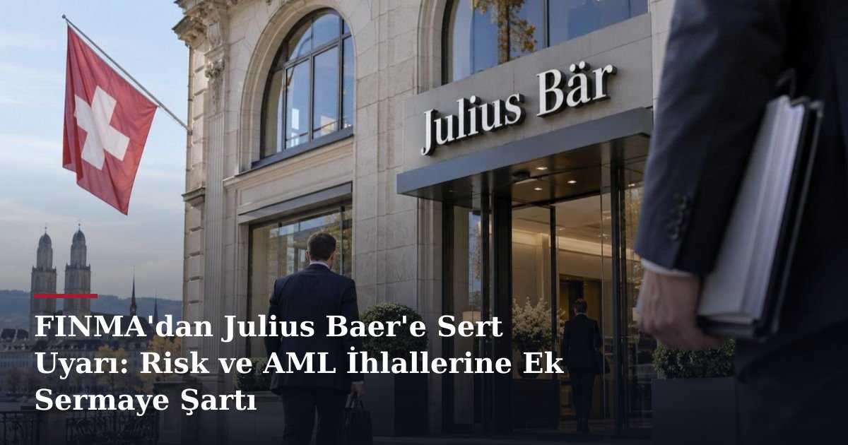 FINMA'dan Julius Baer'e Sert Uyarı: Risk ve AML İhlallerine Ek Sermaye Şartı