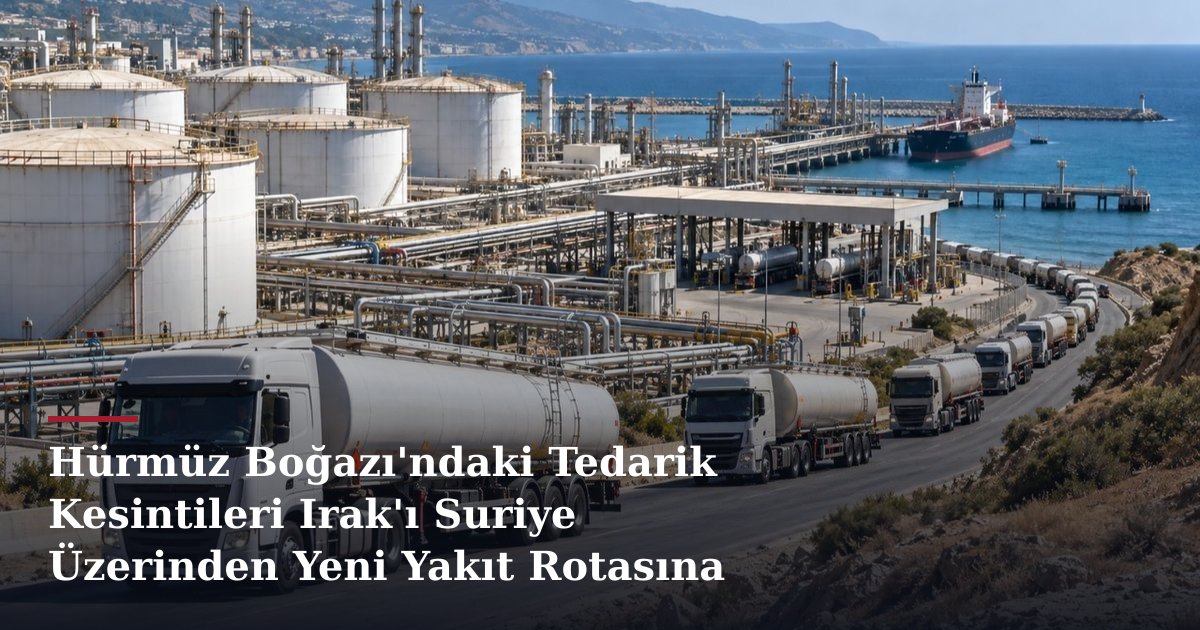 Hürmüz Boğazı'ndaki Tedarik Kesintileri Irak'ı Suriye Üzerinden Yeni Yakıt Rotasına Yöneltti