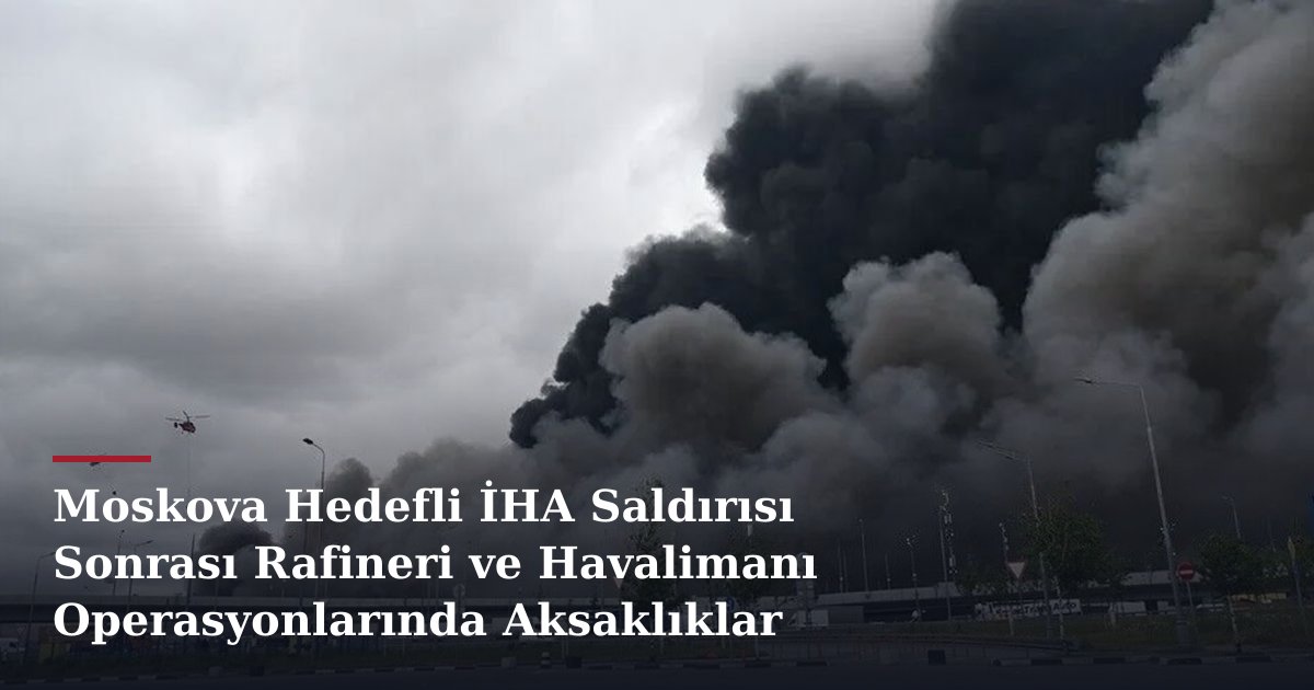 Moskova Hedefli İHA Saldırısı Sonrası Rafineri ve Havalimanı Operasyonlarında Aksaklıklar