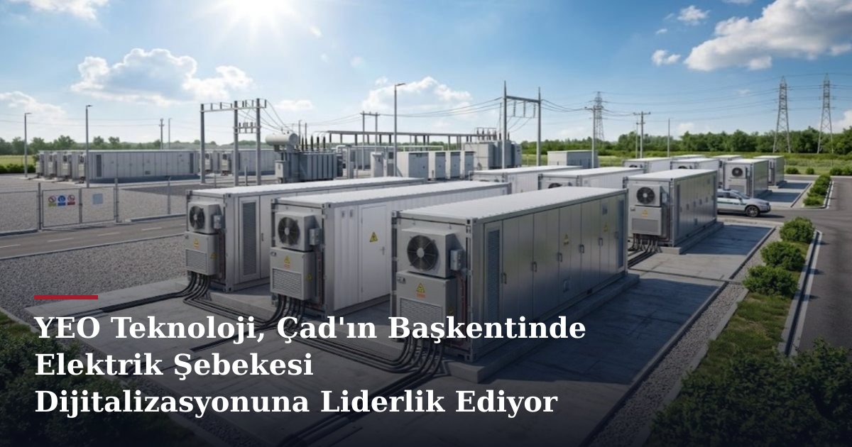 YEO Teknoloji, Çad'ın Başkentinde Elektrik Şebekesi Dijitalizasyonuna Liderlik Ediyor