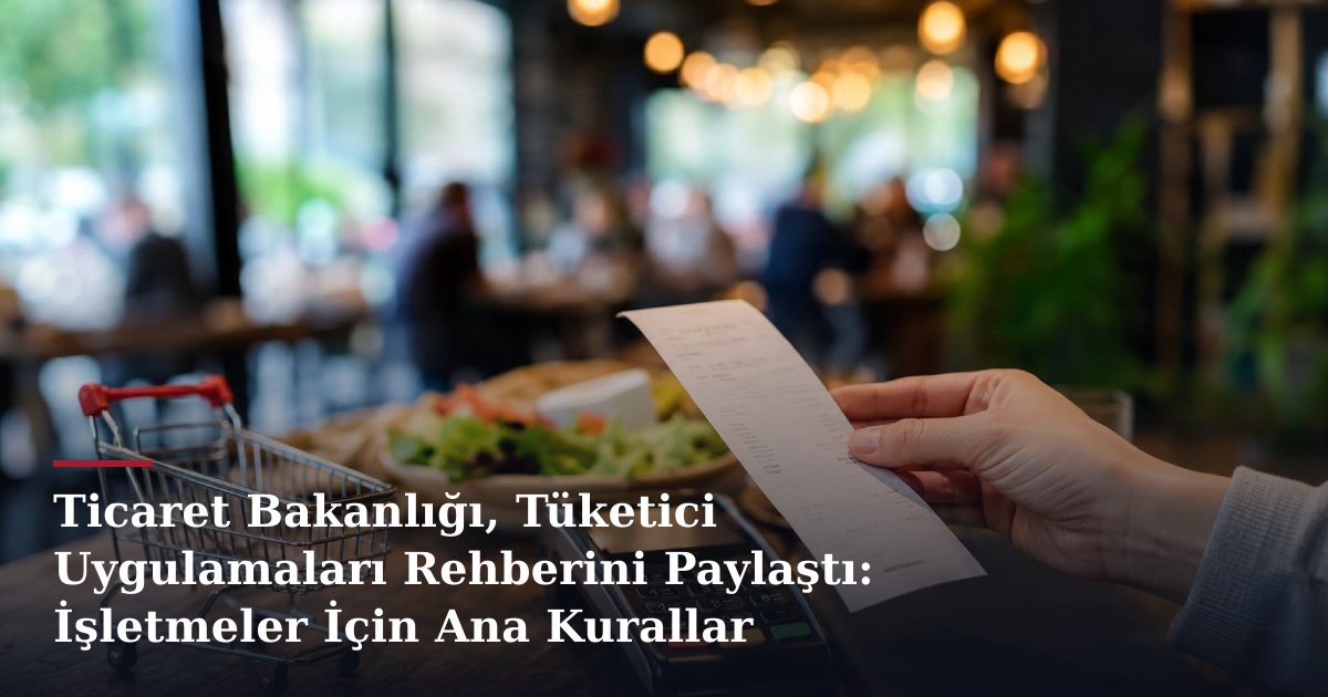 Ticaret Bakanlığı, Tüketici Uygulamaları Rehberini Paylaştı: İşletmeler İçin Ana Kurallar