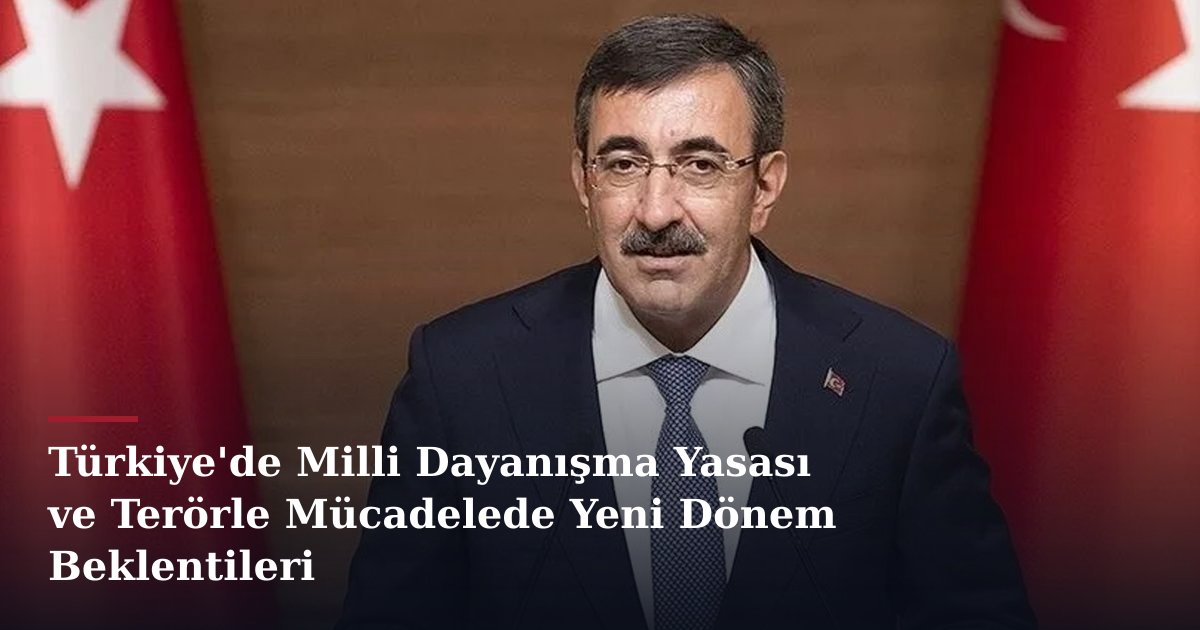 Türkiye'de Milli Dayanışma Yasası ve Terörle Mücadelede Yeni Dönem Beklentileri