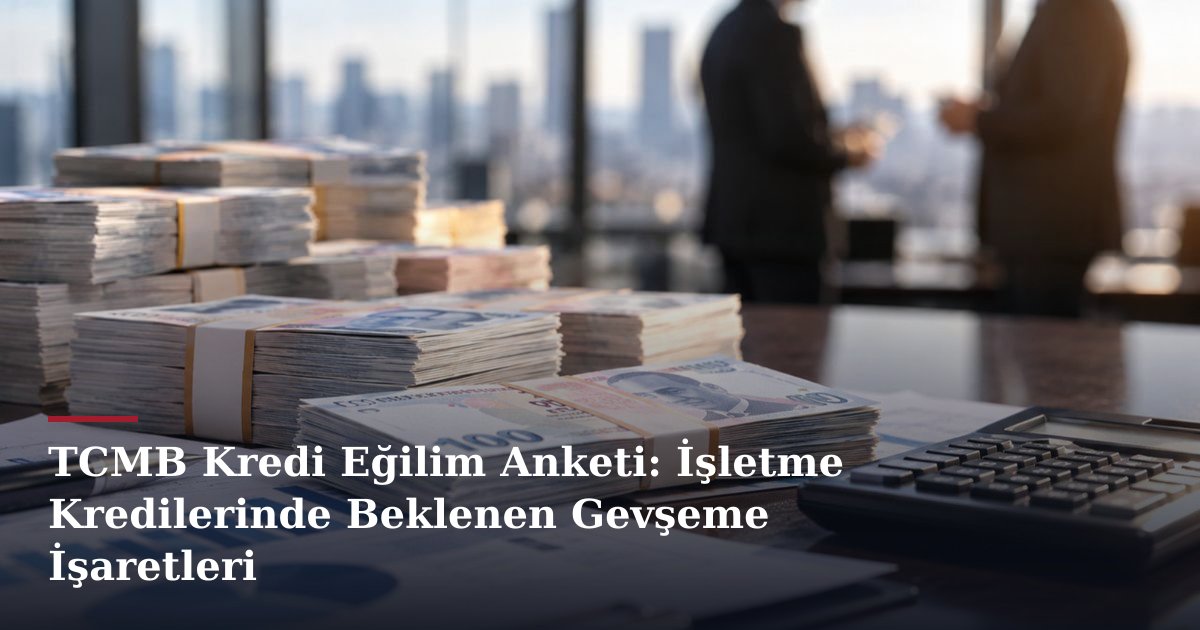 TCMB Kredi Eğilim Anketi: İşletme Kredilerinde Beklenen Gevşeme İşaretleri