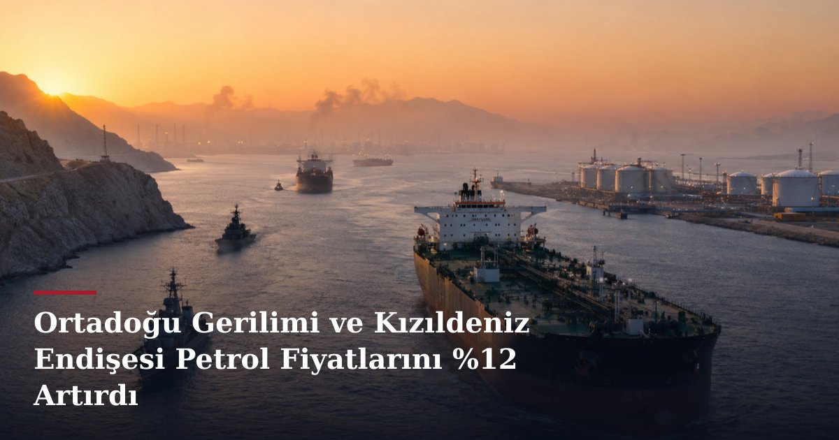 Ortadoğu Gerilimi ve Kızıldeniz Endişesi Petrol Fiyatlarını %12 Artırdı