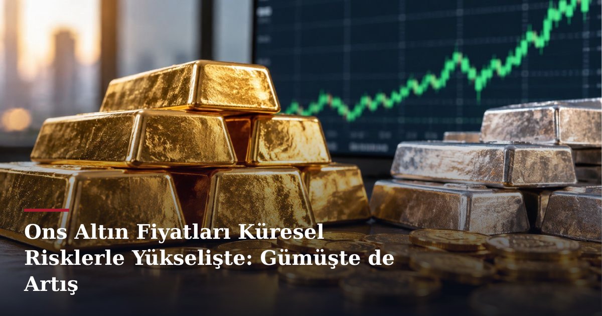 Ons Altın Fiyatları Küresel Risklerle Yükselişte: Gümüşte de Artış